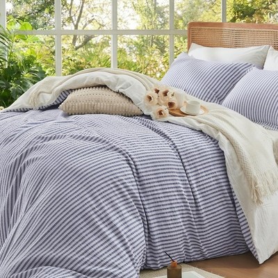 100% Washed Cotton Duvet Cover Queen â   Soft Breathable Lightweight Bedding ...