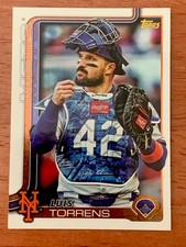 2025 Topps Update Golden Mirror New York Mets Luis Torrens Image Variation US297