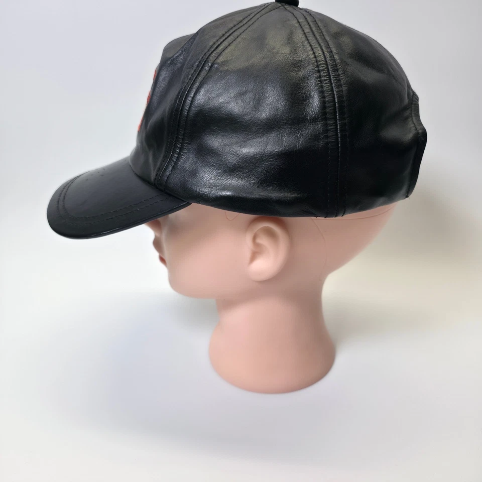 Бейсболка Harley Davidson мужская черная кожаная вышитая мотоциклист - Изображение 3 из 4