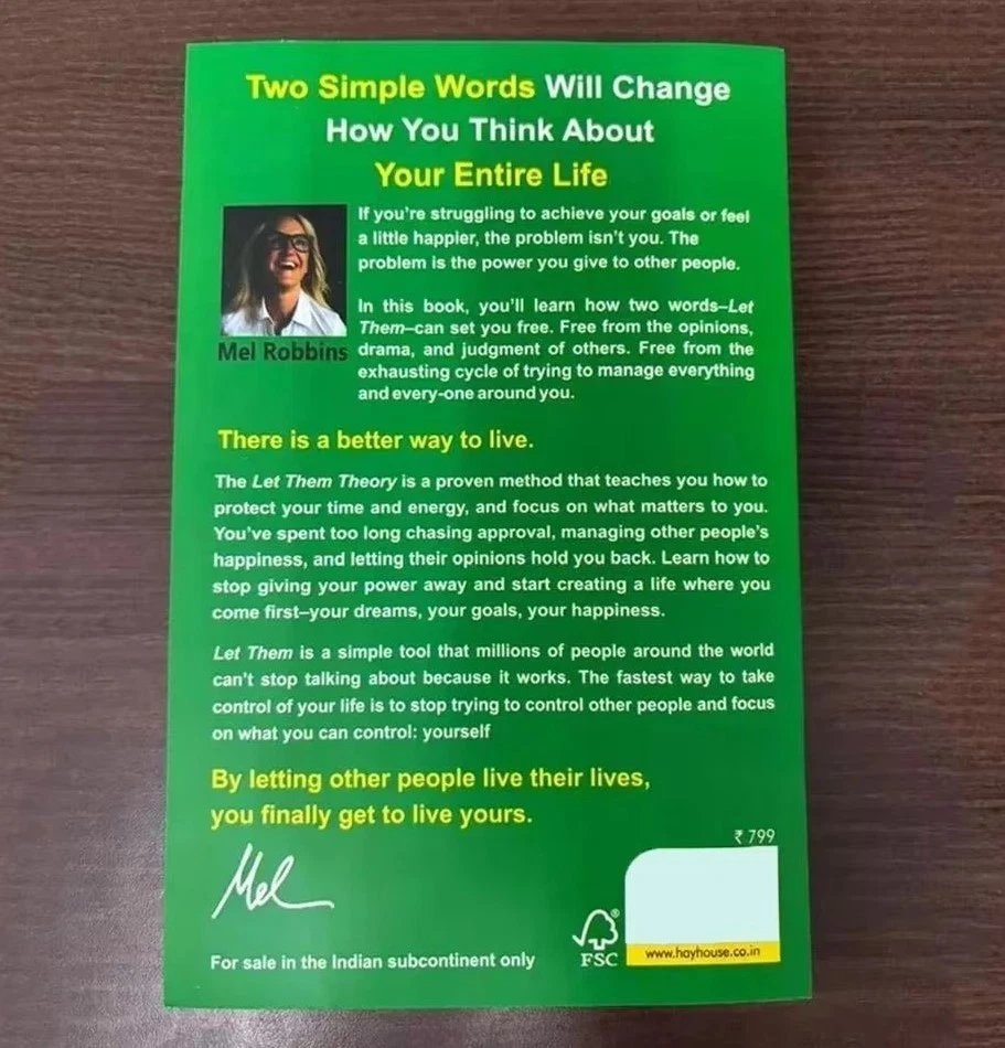 Let Them Theory by Mel Robbins – A Life-Changing Self-Help Bestseller Book - Image 4 of 4