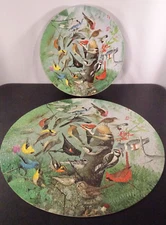 Vtg 1972 Springbok Circular Puzzle Familiar Birds by WM Dilger PZL6039 Complete!
