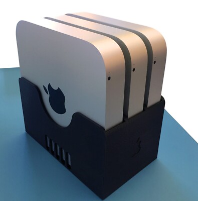 Apple Mac Mini Vertical Dock - TRIPLE - 3D gedruckte Mac Mini Halterung