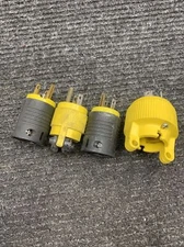 Used Mixed Lot of 4 Pass & Seymour Male Plugs 15A,125V - 20A,250V 