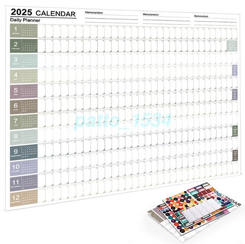 NEW - 2025 Wall Calendar 12 Month Annual Yearly Planner Thick Paper 29x20 Inch - Picture 8 of 22