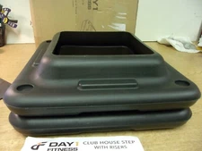 Day 1 Fitness Aerobic Exercise Step Riser B07RDMH9S6 15.8" x 15.8" Non-Slip Step