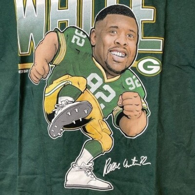 NWT Mitchell & Ness Mens Green Bay Packers Reggie White Cotton