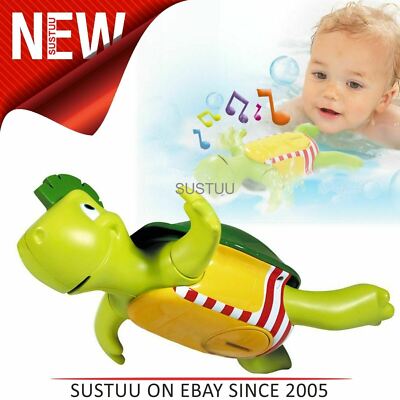 Tomy Swim Sing Turtle Preschool Children's Baby Bath Toy Water