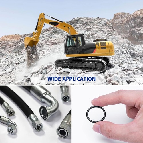 396 Pieces O-Ring Kit Nitrile 90 Duro for Hydraulic Pipe Pump Hydraulic Fittings - Picture 4 of 5