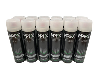4 x Mpex Klarlack 4 x grau Grundierung 4 x glänzend weiß Sprühlack Aerosol 500 ml