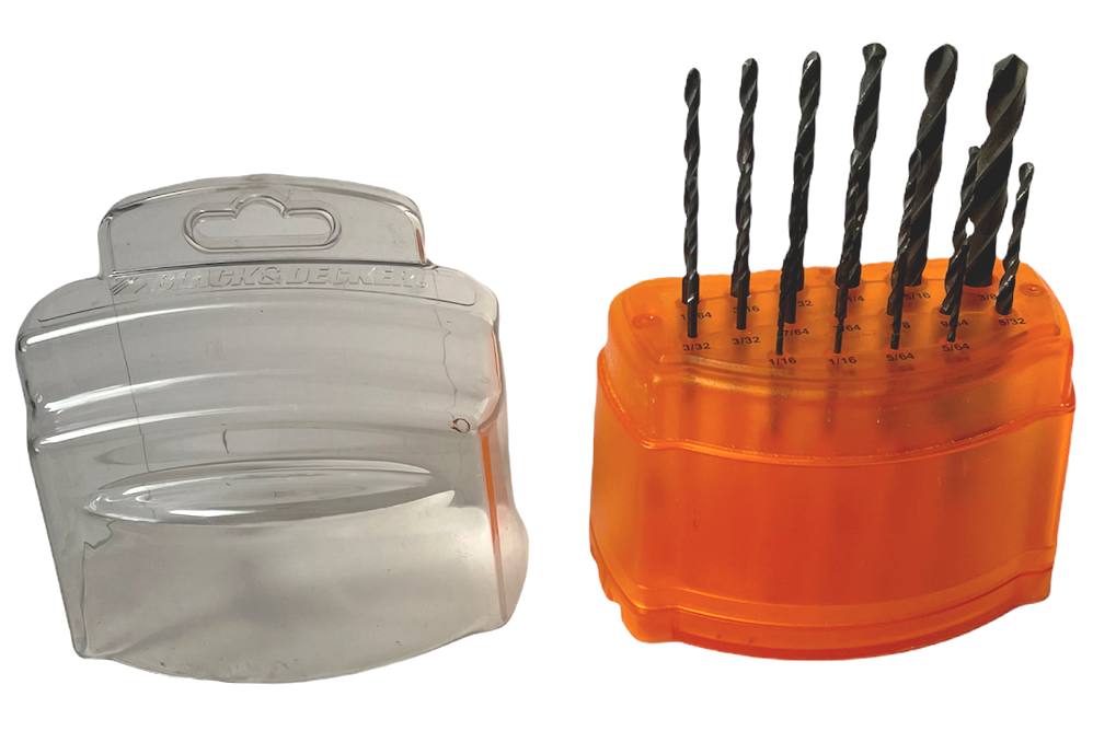 PURPOSE DRILL BITS IN STORAGE CASE 