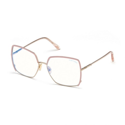 New Authentic Tom Ford FT5668-B/V 072 Geometrical Eyeglasses - 第 1/2 張圖片