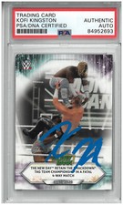 KOFI KINGSTON SIGNED AUTOGRAPH SLABBED WWE 2021 TOPPS CARD PSA DNA NEW DAY