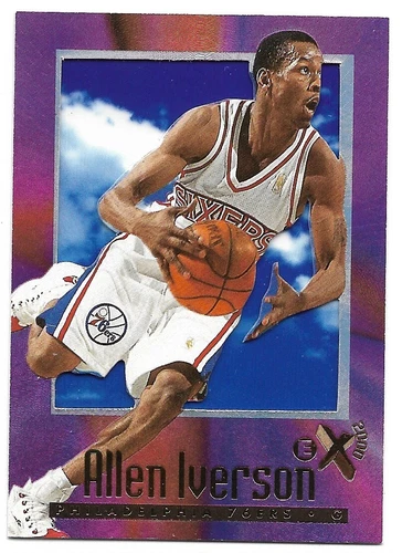 ALLEN IVERSON 1996-97 Skybox E-X 2000 #53 Rookie  PHILADELPHIA 76ERS