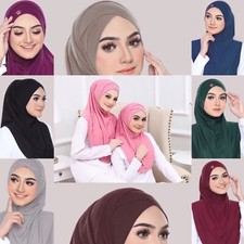 Salsabeela Instant Hijab Khimar One Piece Slip On Pinless Instant Headscarf
