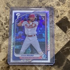 2024 Bowman Chrome Mega Box Johan Rojas Mojo Refractor Rookie RC Phillies 86 B17