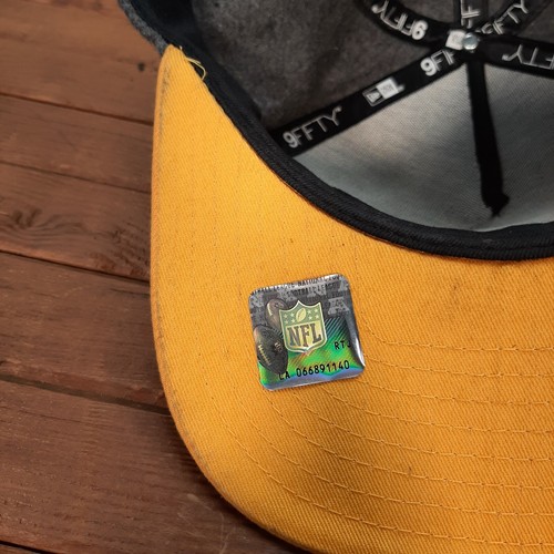 Green Bay Packers Mütze Erwachsene grau gelb Riemen hinten Kappe New Era 9Fifty Wollmischung - Bild 8 von 12