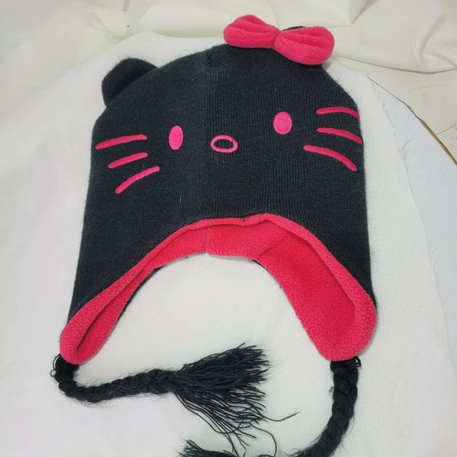 Hello Kitty Plush Furry Fuzzy Black 