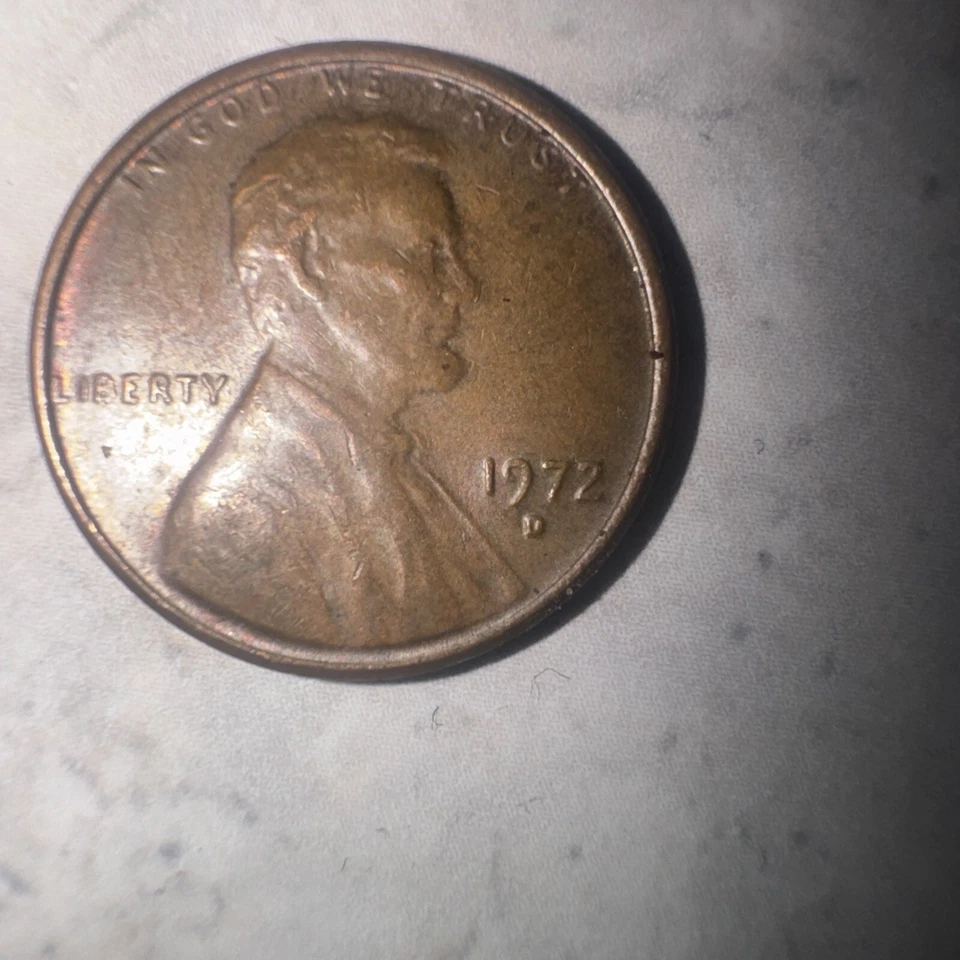 1972 D Penny L On Rim Error RARE Filled D No FG America Error! Collector Coin!! - Image 4 of 4