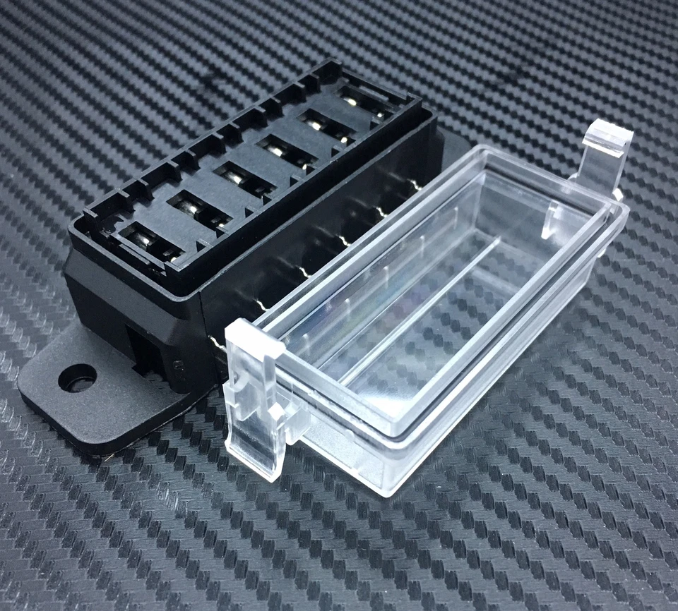 6 Way ATM Mini ATC/ATO Circuit Blade Fuse Box Fuse Holder Block DC32V-12V - Image 3 of 4