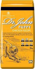 Dr John Puppy Dry Dog Food 10kg Chicken Omega 3 Protein Young Active Dogs 2.10 per kilo