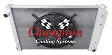Sr Champion 4 Row Radiator 19x2816 Fan For 1987-1991 Chevrolet Suburban V8
