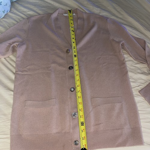 Tory Burch MADELINE Cardigan Pink S/P - Picture 8 of 14