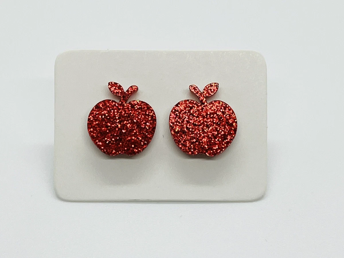 Red apple best sale earrings