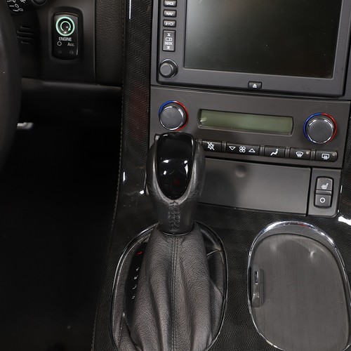 Cubierta de palanca de cambios central negra brillante accesorios moldura para Corvette C6 2005-13 - Imagen 6 de 12