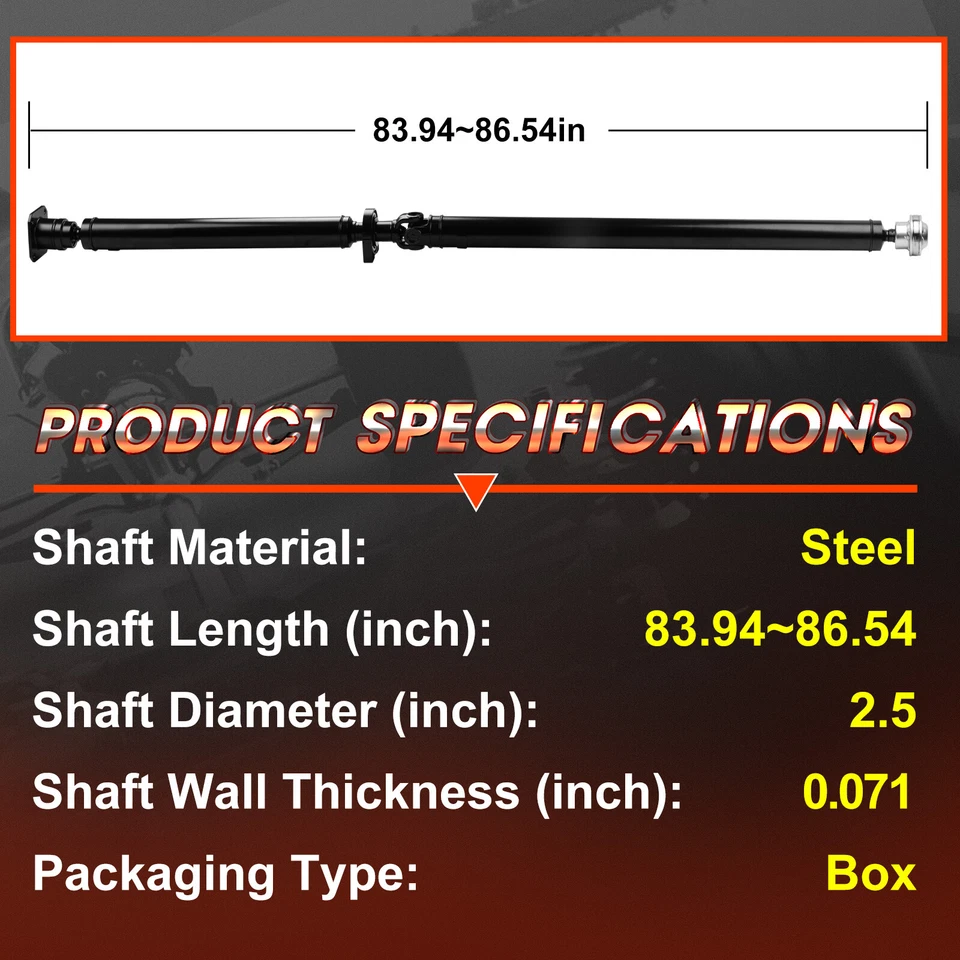 Rear Driveshaft Assembly For 2008-2018 Ford Explorer Taurus Lincoln  MKS 936-847 Foto 4 de 4