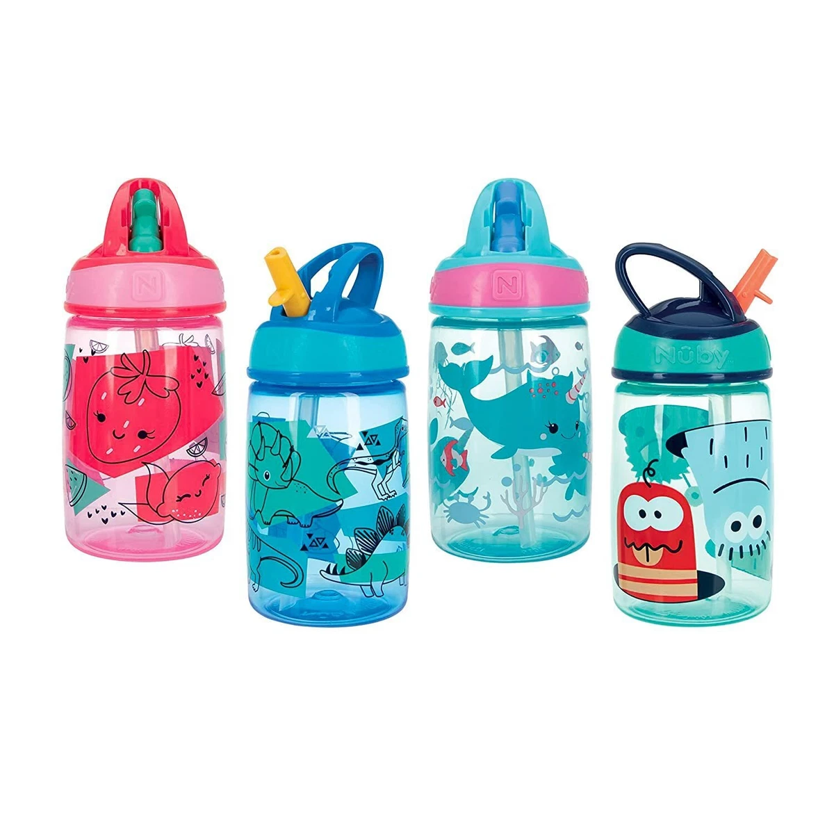 Thirsty Kids FREE STYLE Hard Straw Water Bottle