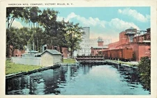 A View Of The American Manufacturing Company, Victory Mills, New York NY