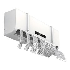 for Air Conditioner Wind Shield Deflector for Draft Control 20x90cm ABS White