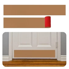 Rubber Bond Kick Plates (2 Pack) 6" x 33" - Effortless Peel & Stick - Prevent...