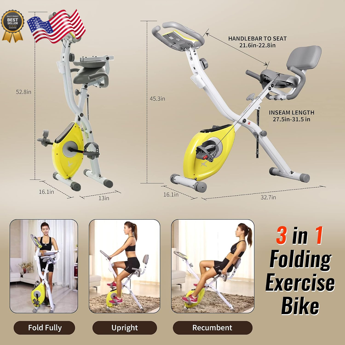 leikefitness LEIKE X Bike Ultra-Quiet Folding Exercise Bike