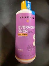 Alaffia Everyday Shea Body Lotion - Lavender - 16 FL OZ - Best By 03/27