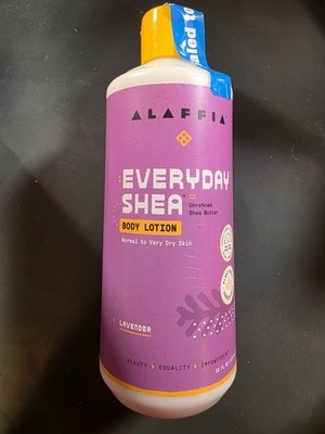 Alaffia Everyday Shea Body Lotion - Lavender - 16 FL OZ - Best By 03/27