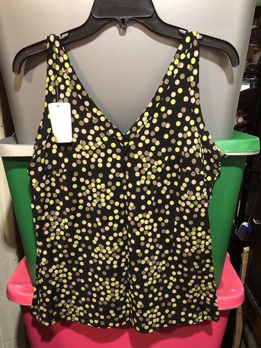 Talbots Womens Polka Dot Blouse & Matching Skirt Size S/M - Picture 2 of 9
