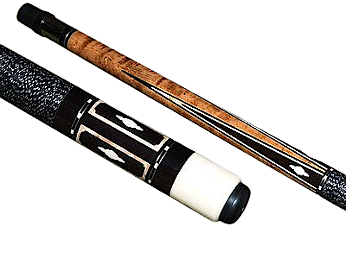 Schon STL9 Two-Piece Birdseye Maple/Ebony Billiards Pool Cue Stick