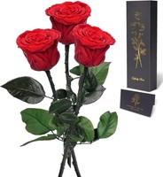 Ewige Rose Mit Stiel In Geschenkbox Konservierte Blumen Muttertagsgeschenk 3