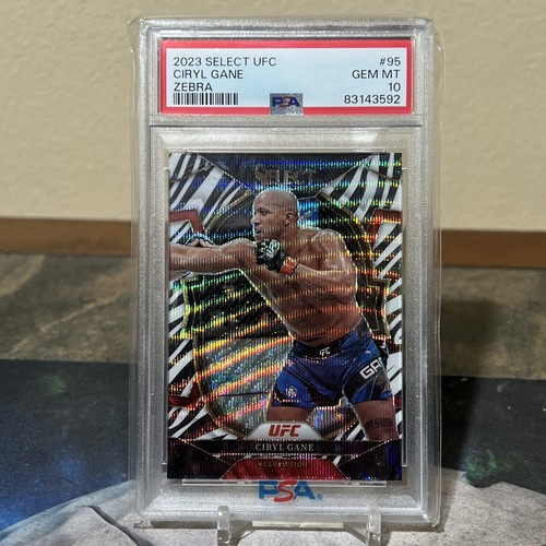 Ciryl Gane [Zebra] #95 2023 Panini Select UFC card