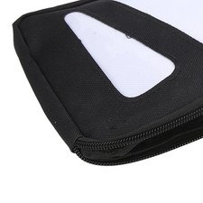 10in Black Surfboard Surfing Fin Storage Bag Canvas Handbag Water Sports Spare