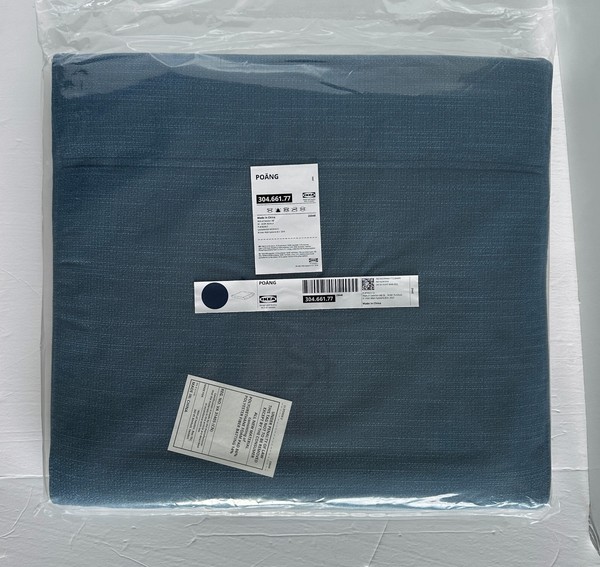 Cojín otomano IKEA POÄNG POANG, Hillared azul oscuro 304.661.77 - NUEVO
