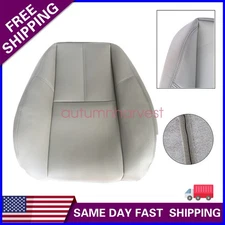 For Chevy Silverado 2007-2014 Driver Top Replacement Leather Seat Cover Gray