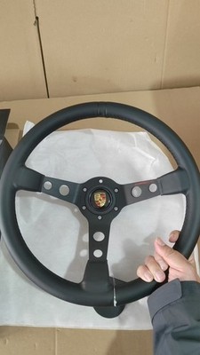 MOMO Montecarlo 350mm Leather Steering Wheel fits Ferrari F348 1989-1994