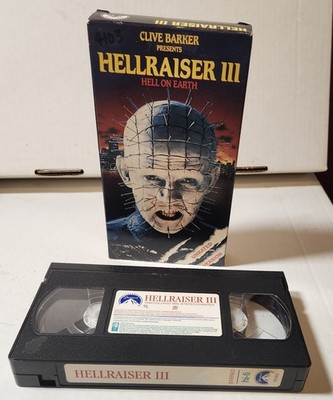 Hellraiser 3 Hell on Earth (VHS, 1992, Paramount Home Video) Anthony Hickox