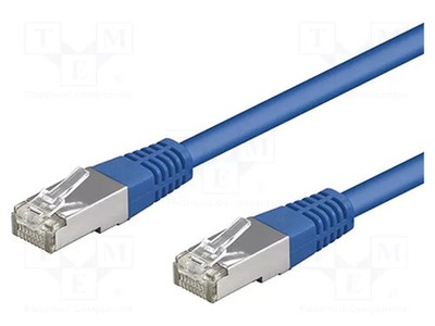 Patch cord RJ45-Stecker,beiderseitig CCA Line PVC 5e SF/UTP