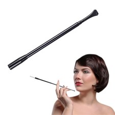 Zigarettenhalter Damen Einziehbar Metall Schwarz 17-35cm