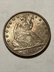 1854 o seated liberty half dollar