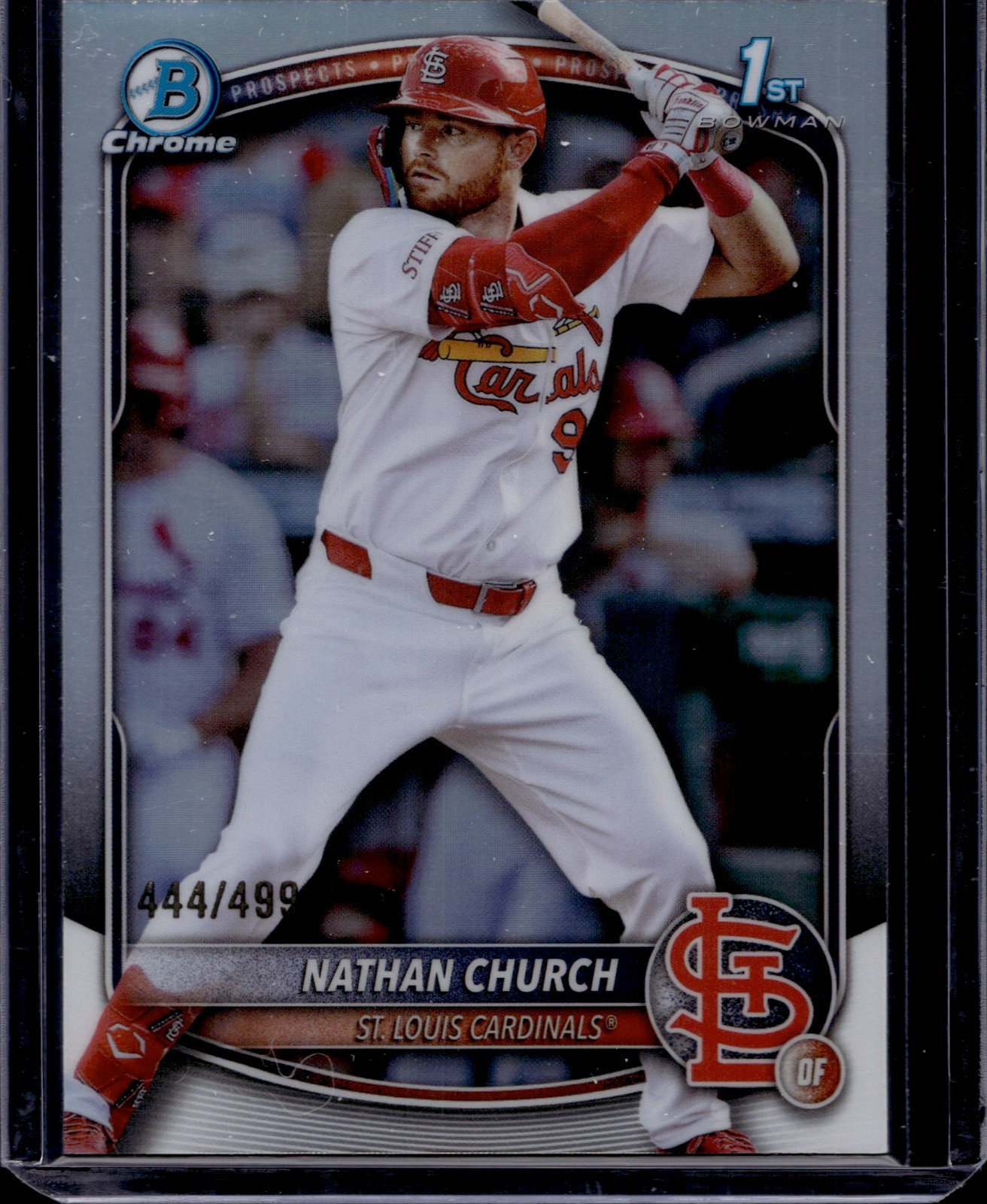 2025 Bowman Chrome Prospects Refractors #BCP192 Nathan Church 444/499