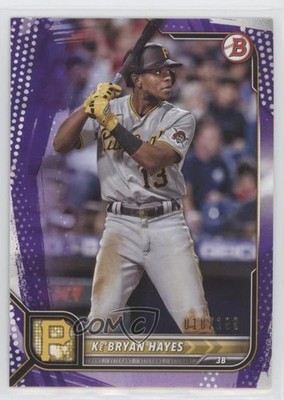 2022 Bowman Purple Pattern Border 26/199 Ke'Bryan Hayes #13 0ui8